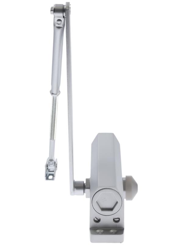 Доводчик дверей ТУНДРА d=150SL, до 150 кг, цвет серебро