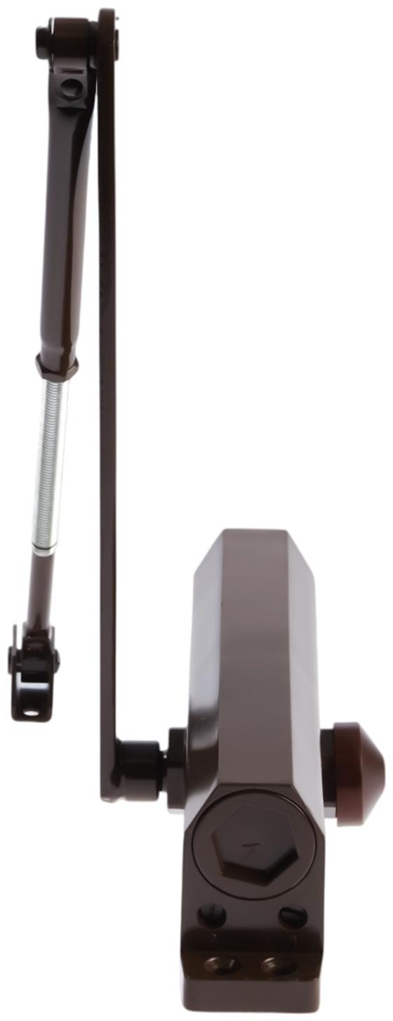 Доводчик дверей ТУНДРА d=150BR, до 150 кг, коричневый