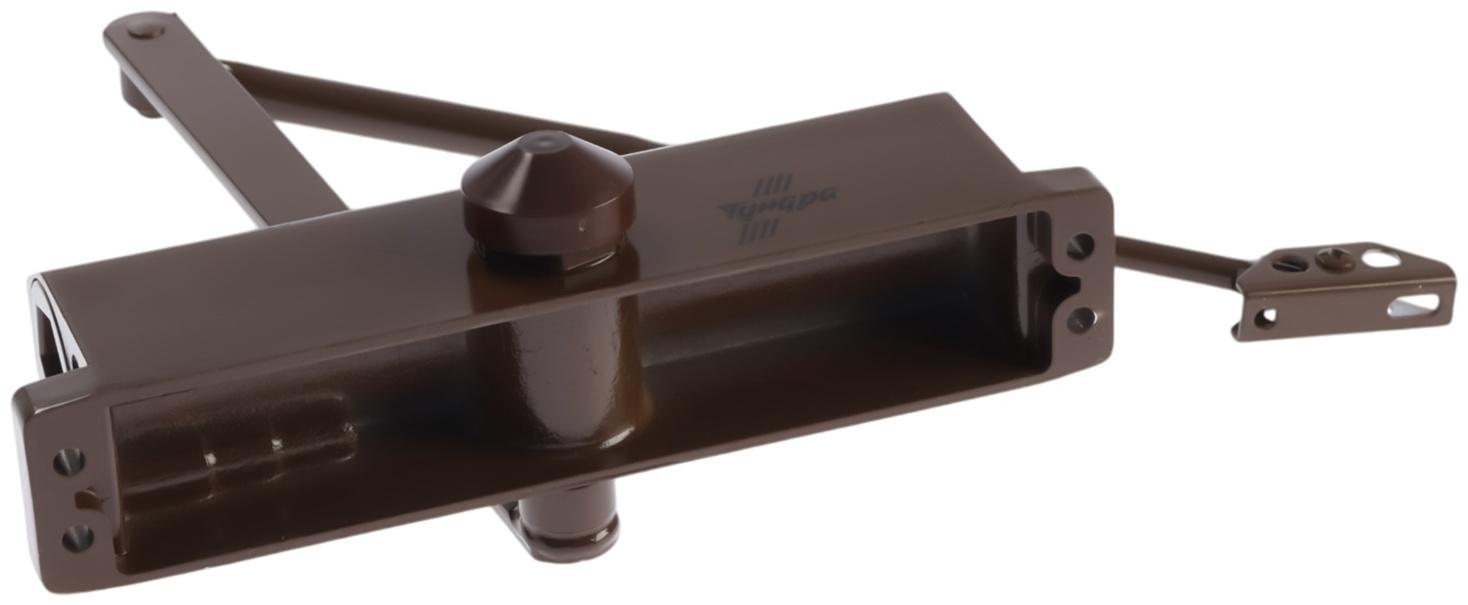 Доводчик дверей ТУНДРА d=150BR, до 150 кг, коричневый