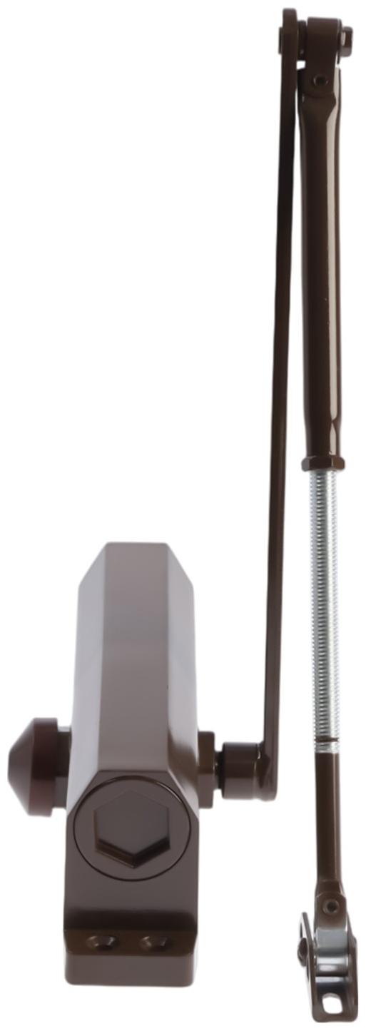 Доводчик дверей ТУНДРА d=150BR, до 150 кг, коричневый