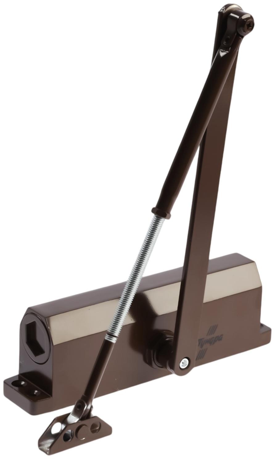 Доводчик дверей ТУНДРА d=150BR, до 150 кг, коричневый