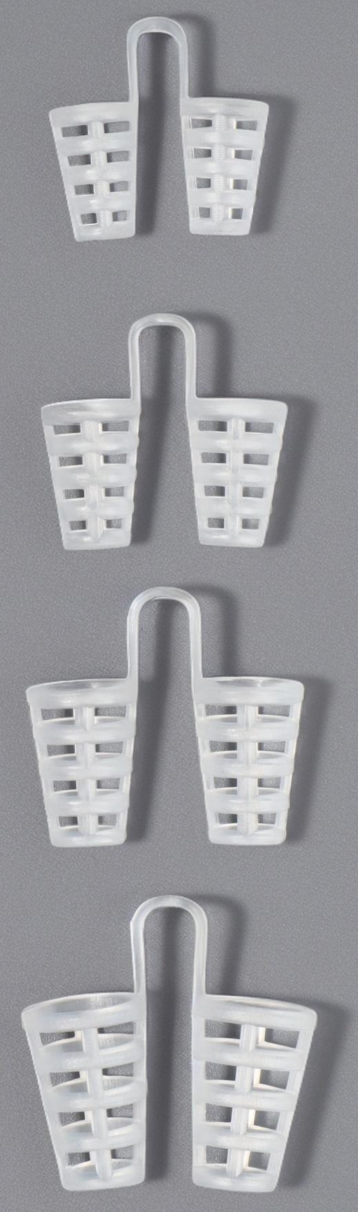 Расширитель для носа для дыхания, набор - 4 шт, цвет прозрачный