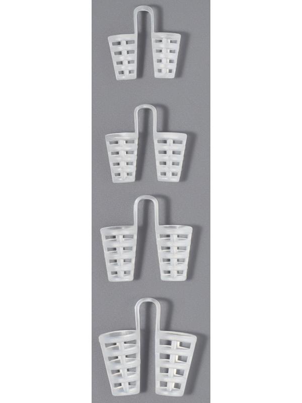 Расширитель для носа для дыхания, набор - 4 шт, цвет прозрачный