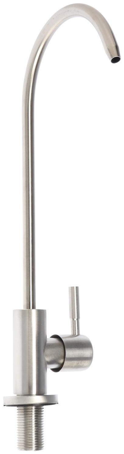 Кран для всех видов бытовых фильтров ZEIN К-04, нержавеющая сталь, сатин