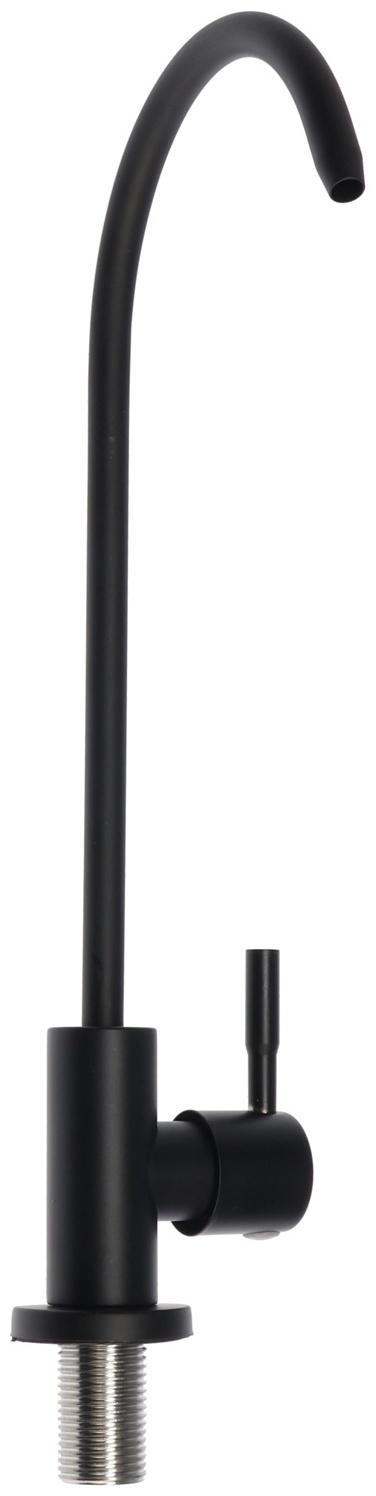 Кран для всех видов бытовых фильтров ZEIN К-05, нержавеющая сталь, черный