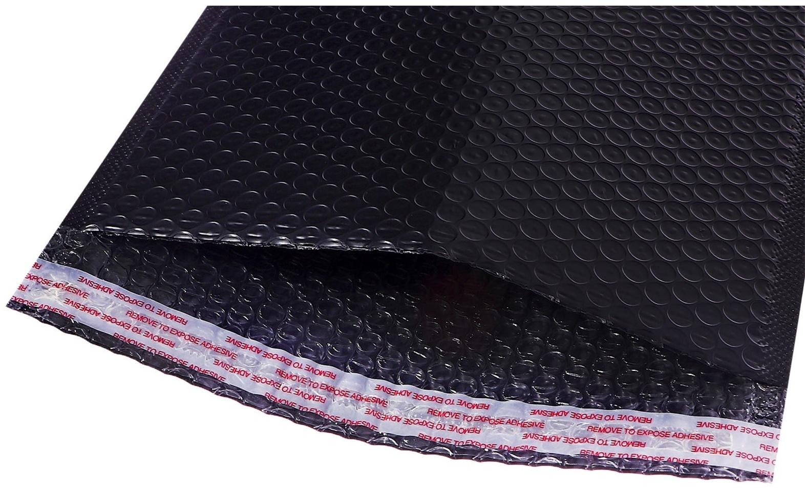 Набор 10 штук конвертов с воздушно-пузырьковой плёнкой 23х32см, черные