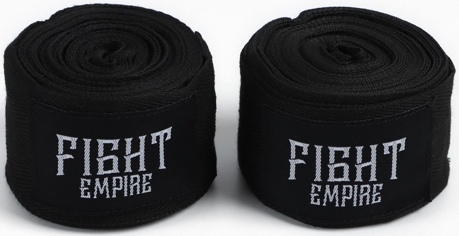 Бинты боксерские FIGHT EMPIRE, 5 метров (пара),  цвет черный