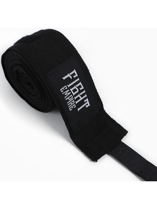 Бинты боксерские FIGHT EMPIRE, 5 метров (пара),  цвет черный