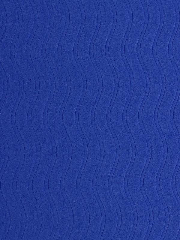 Коврик для фитнеса и йоги ONLYTOP, 183×61× 0.8 см, черный/ультрамариновый