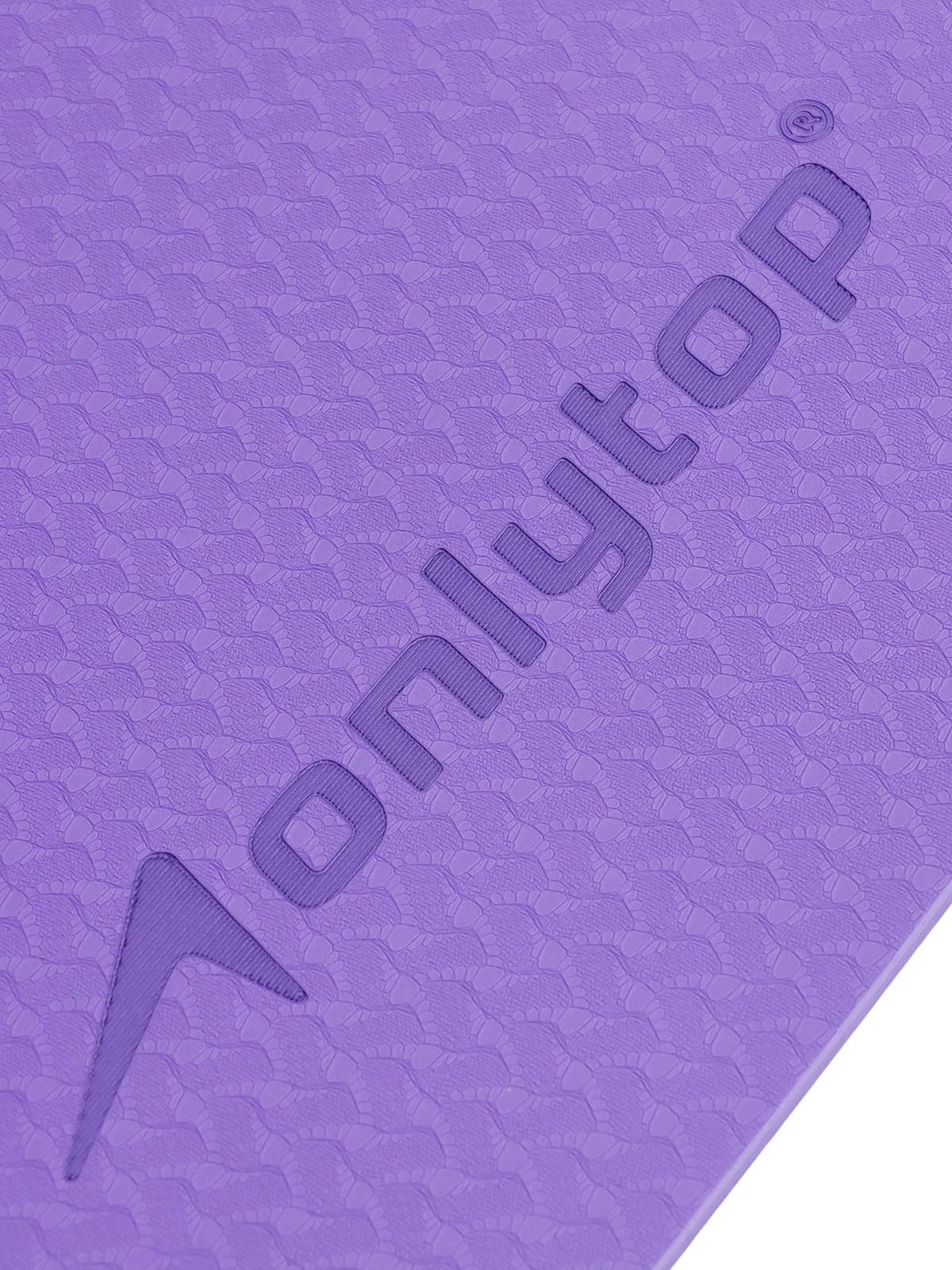 Коврик для фитнеса и йоги ONLYTOP, 183×61× 0.8 см, фиолетовый