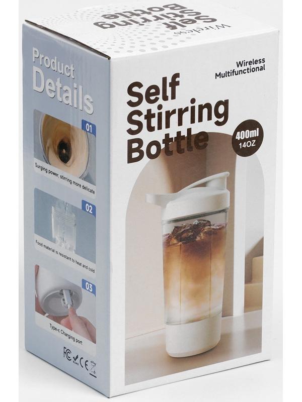 Шейкер спортивный для коктейлей и воды, с мерной шкалой, 400 мл, 9 х 11 х 19.5 см, 500 мАч   1078933