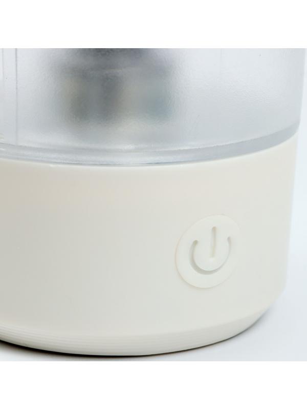 Шейкер спортивный для коктейлей и воды, с мерной шкалой, 400 мл, 9 х 11 х 19.5 см, 500 мАч   1078933