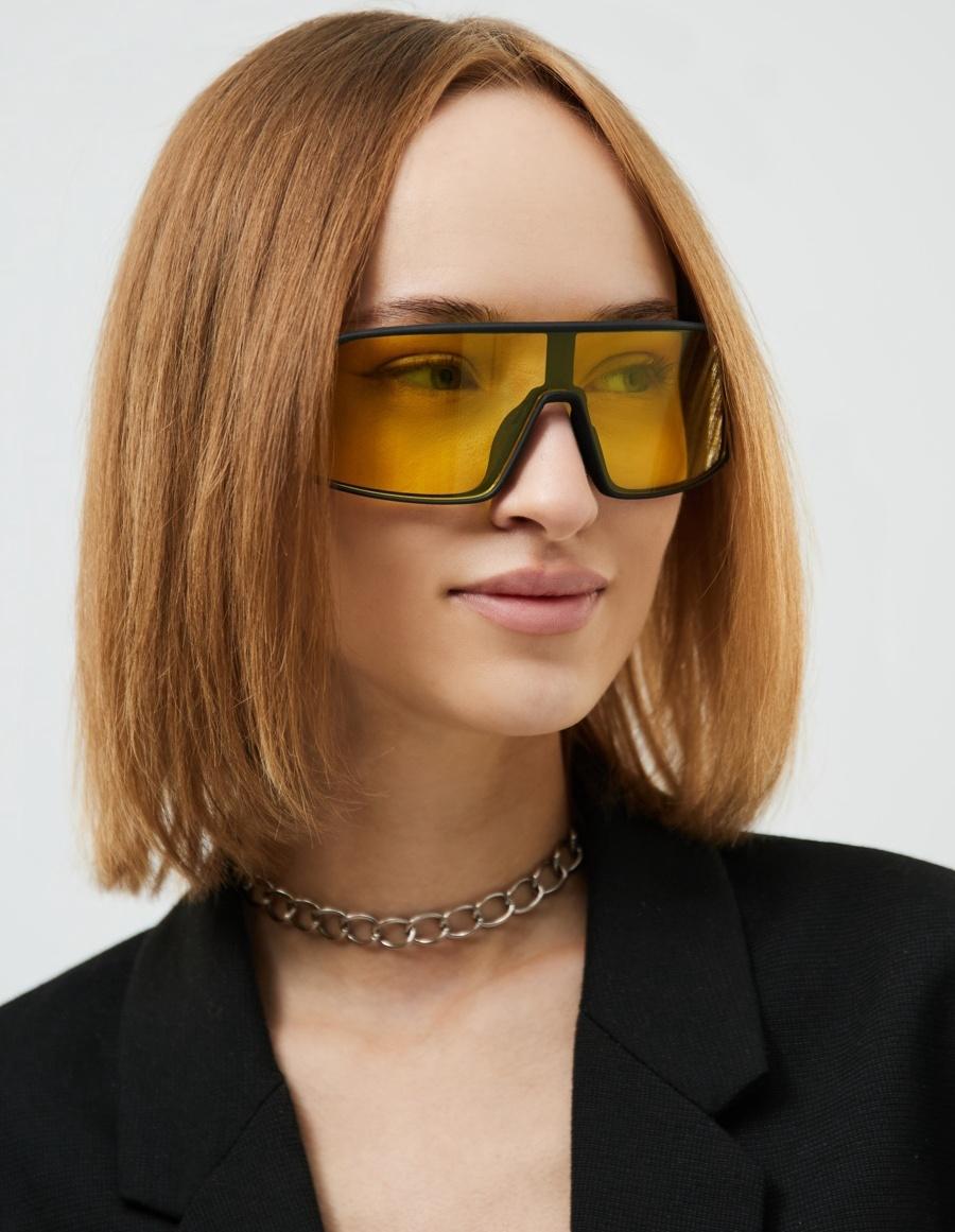 Очки солнцезащитные спортивные поляризационные, uv 400, ширина 13.9 см, дужка 12.3 см