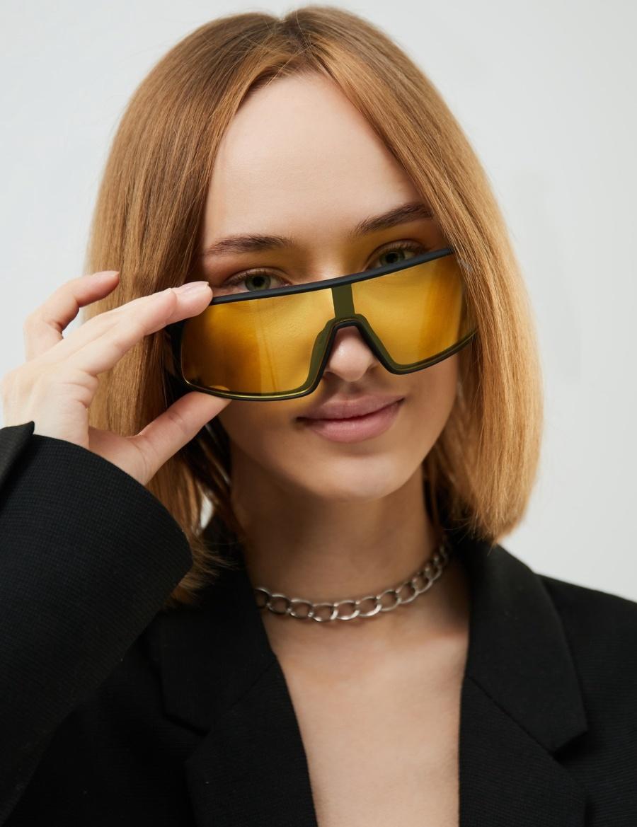 Очки солнцезащитные спортивные поляризационные, uv 400, ширина 13.9 см, дужка 12.3 см