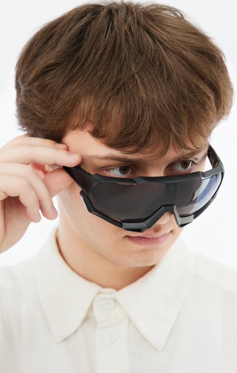 Очки солнцезащитные спортивные, uv 400, ширина 16.3 см, дужка 13.7 см, высота 6.3 см