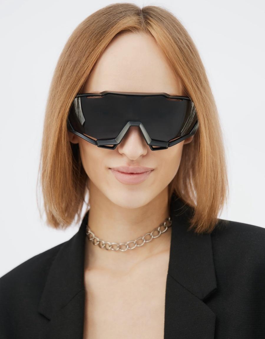 Очки солнцезащитные спортивные, uv 400, ширина 16.3 см, дужка 13.7 см, высота 6.3 см