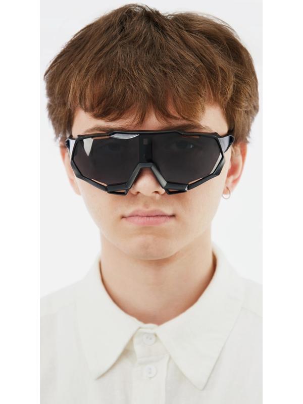 Очки солнцезащитные спортивные, uv 400, ширина 16.3 см, дужка 13.7 см, высота 6.3 см