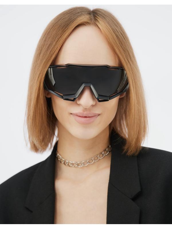 Очки солнцезащитные спортивные, uv 400, ширина 16.3 см, дужка 13.7 см, высота 6.3 см