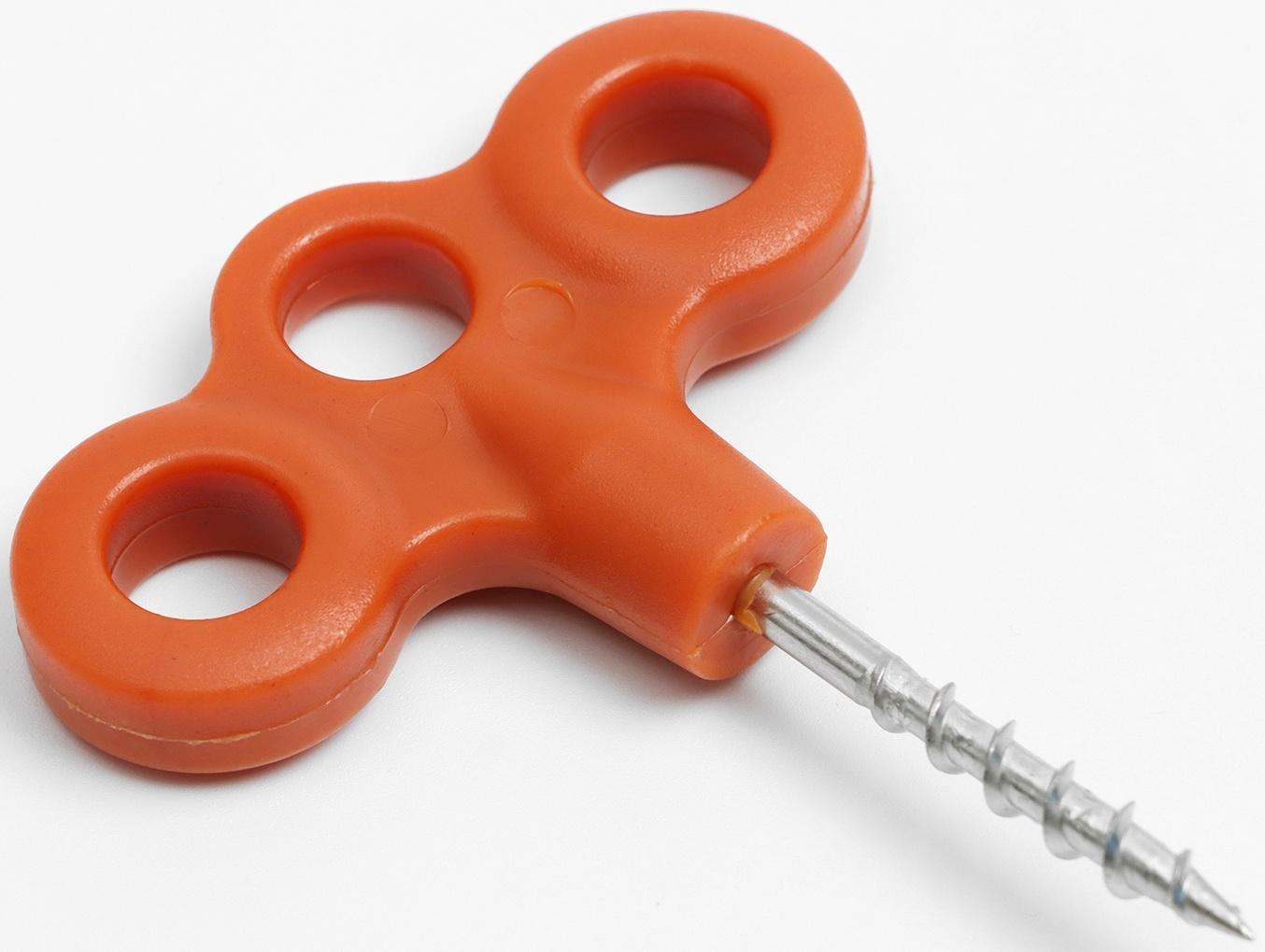 Крепление туристическое для веревки, набор - 5 шт,  7 х 7см