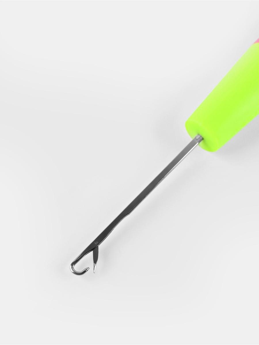 Игла для поднятия петель, 15.5 см, d=3 мм, розовая, жёлтая, цена за 1 штуку