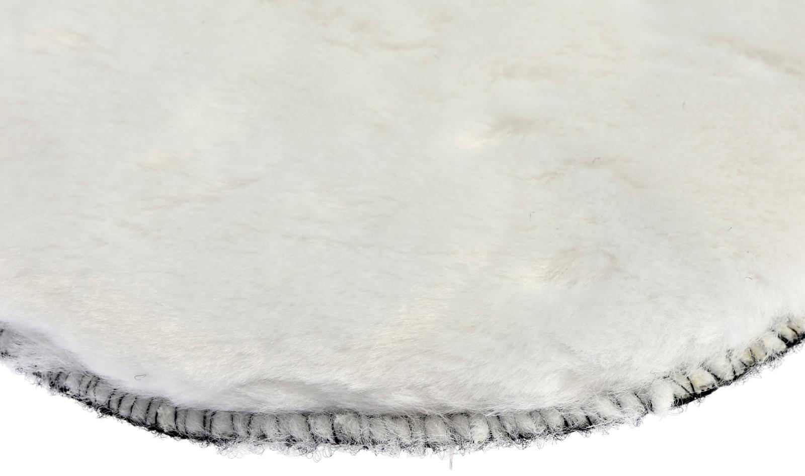 Круг полировальный под липучку ЛОМ, искусственный мех, 150 мм