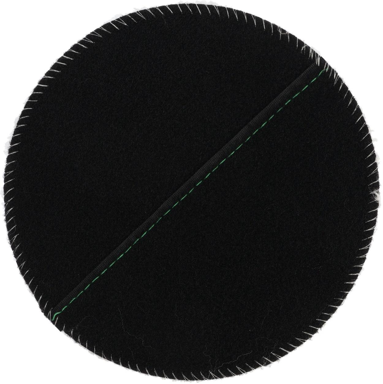 Круг полировальный под липучку ЛОМ, искусственный мех, 180 мм