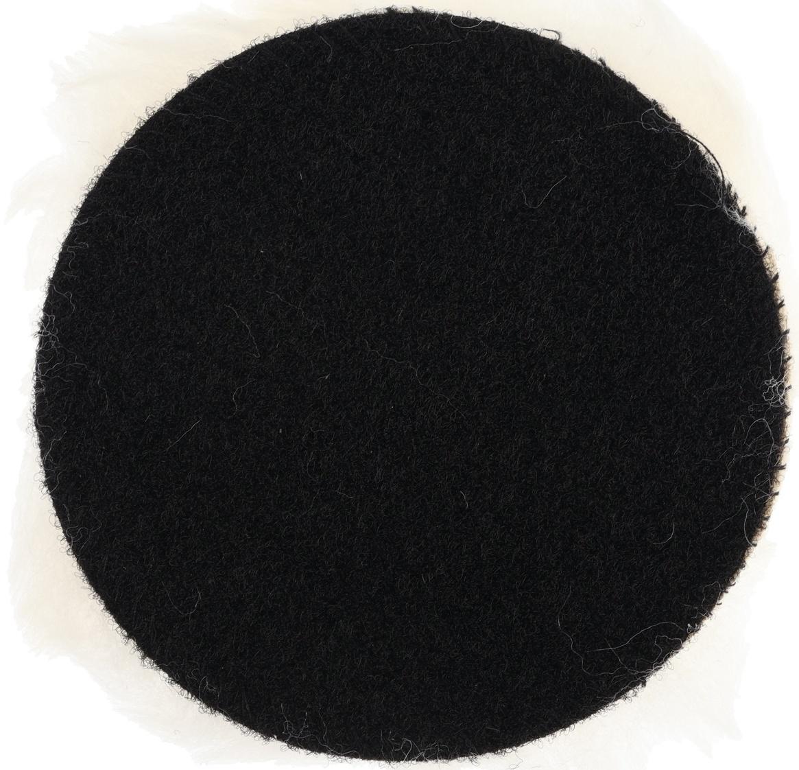 Круг полировальный под липучку ТУНДРА, натуральный мех, 115 мм