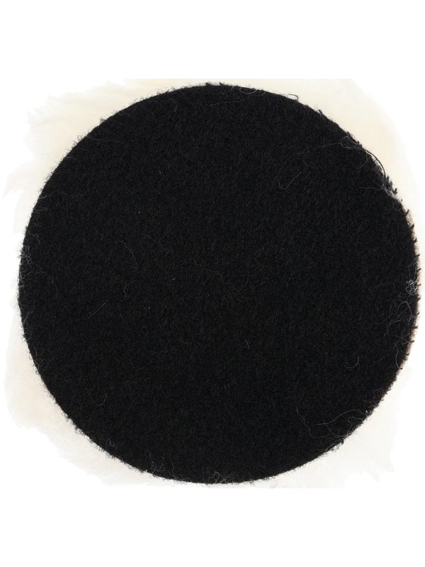 Круг полировальный под липучку ТУНДРА, натуральный мех, 115 мм