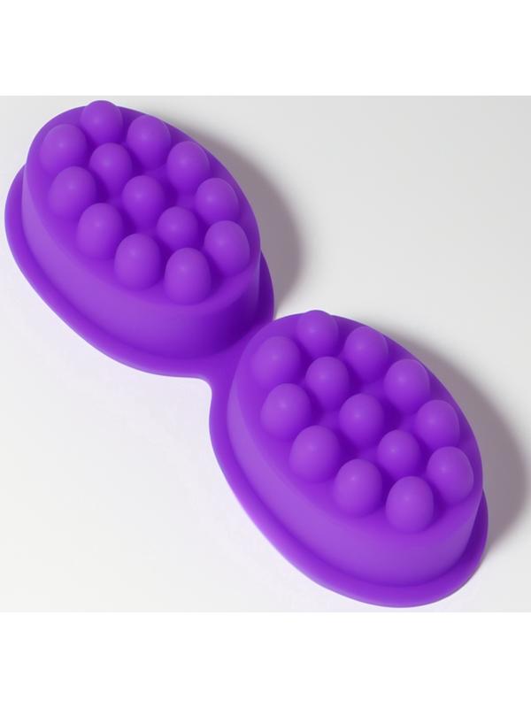 Форма для льда, для массажа головы, 2 шт., 8.3×6×3.7 см, силиконовая, сиреневая