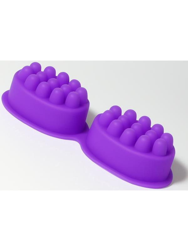 Форма для льда, для массажа головы, 2 шт., 8.3×6×3.7 см, силиконовая, сиреневая
