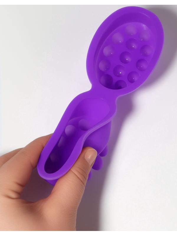 Форма для льда, для массажа головы, 2 шт., 8.3×6×3.7 см, силиконовая, сиреневая