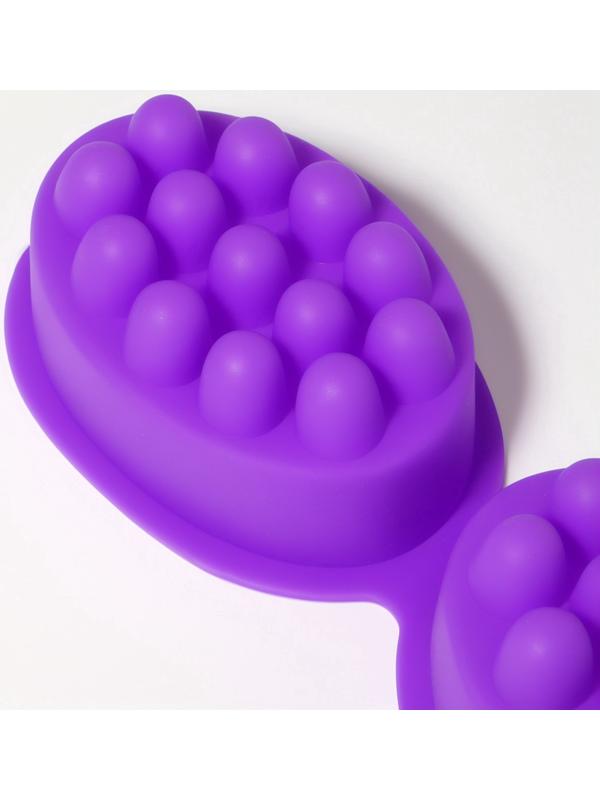 Форма для льда, для массажа головы, 2 шт., 8.3×6×3.7 см, силиконовая, сиреневая