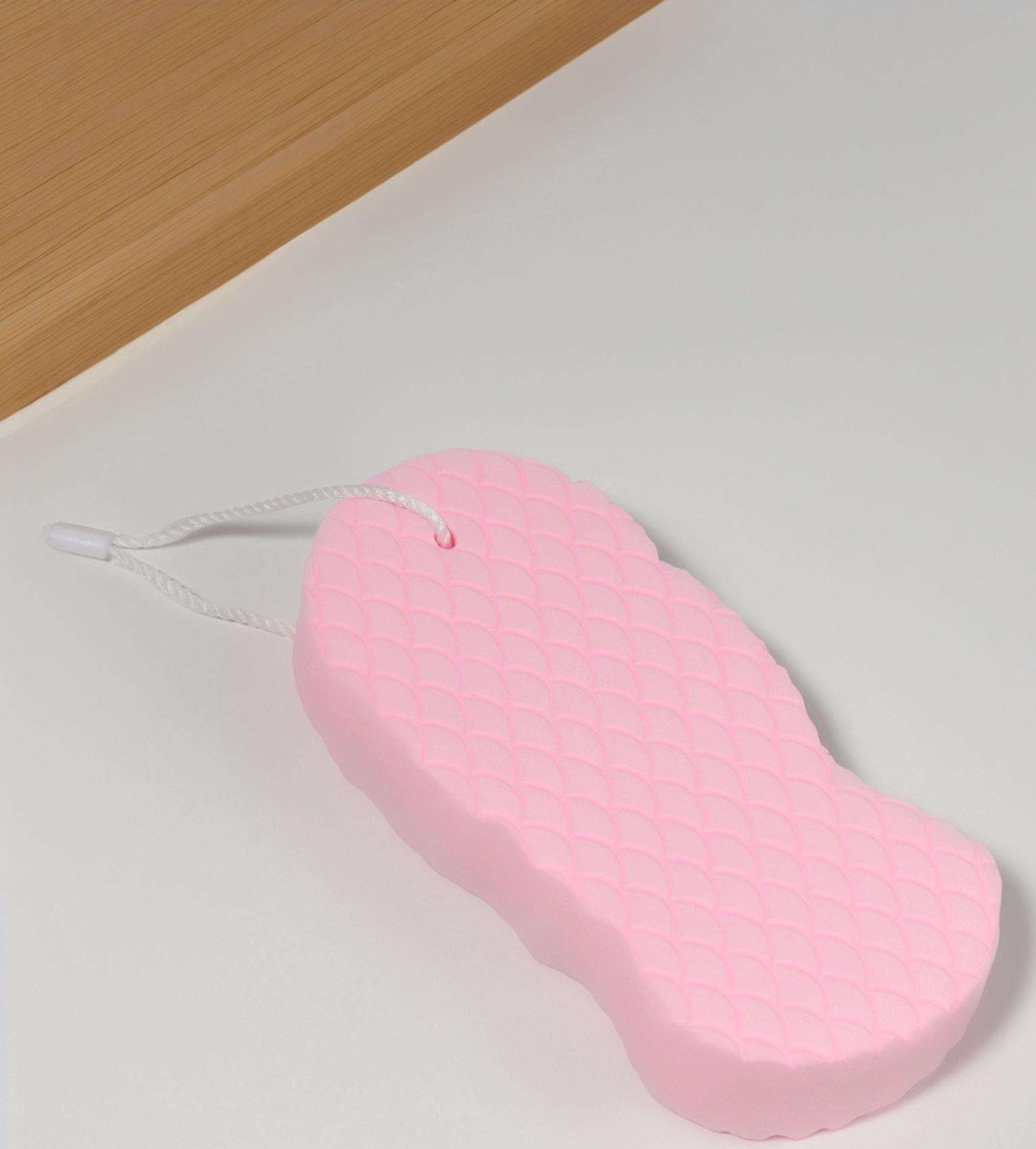 Губка для пилинга тела, 13 × 6,2 × 2,2 см, цвет розовый