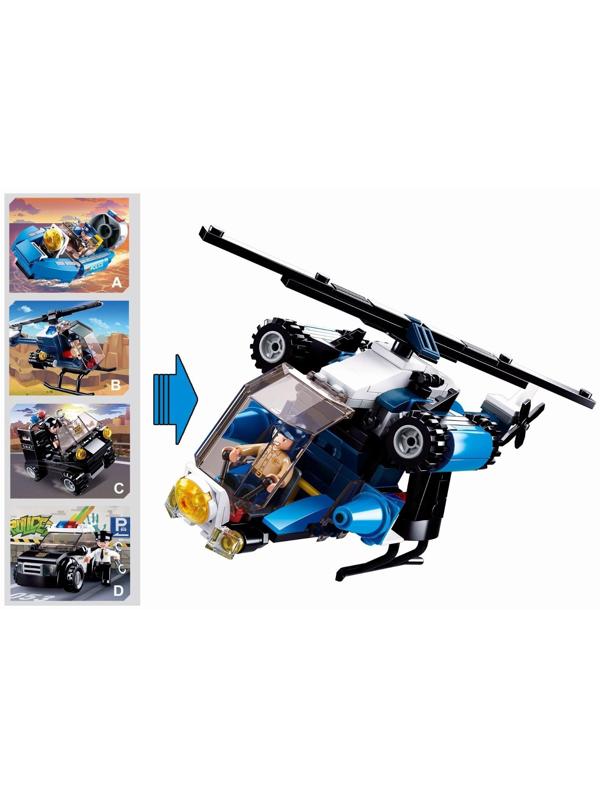 Конструктор блочный для мальчиков Полиция «Полицейская машинка», 74 детали