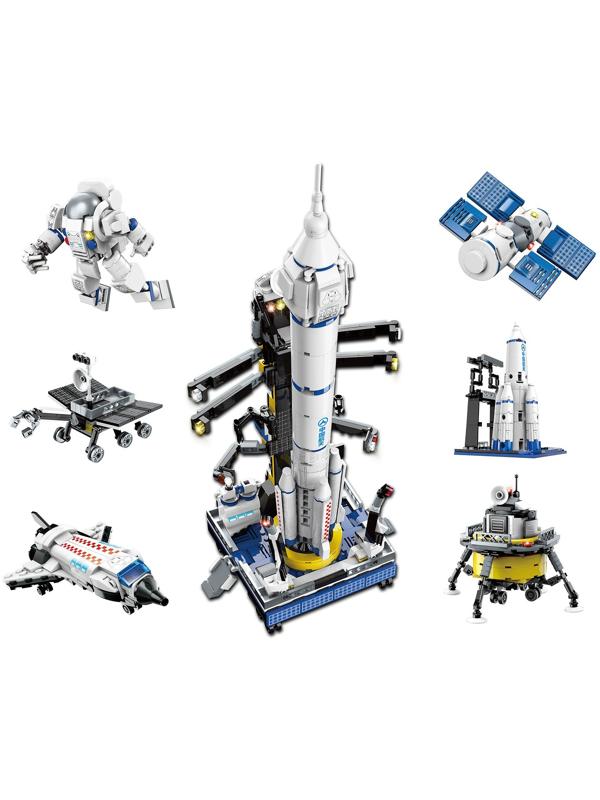 Конструктор блочный Космос «Космический корабль», 141 деталь