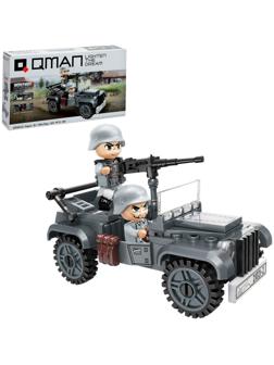 Конструктор блочный Вторая мировая война «Военный внедорожник», 82 детали