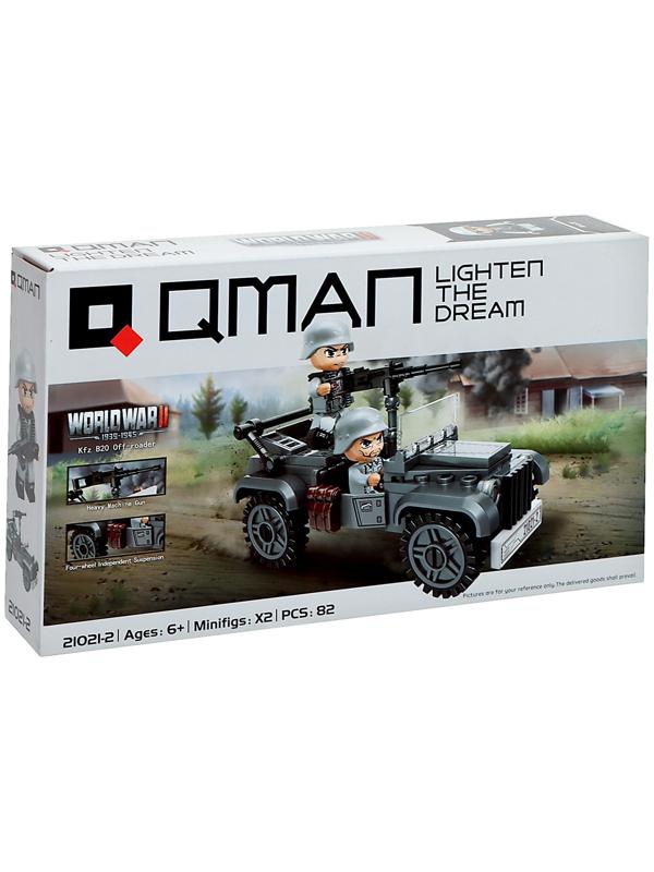 Конструктор блочный Вторая мировая война «Военный внедорожник», 82 детали