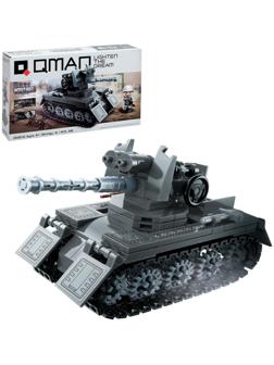 Конструктор блочный Вторая мировая война «Военный танк», 218 деталей