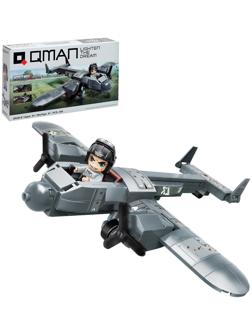 Конструктор блочный Вторая мировая война «Военный самолёт», 139 деталей