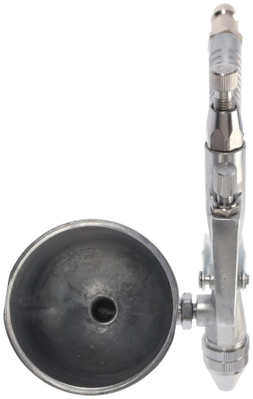 Краскораспылитель пневматический ТУНДРА, до 4 бар, сопло 0.8 мм, верхний бачок 0.1 л