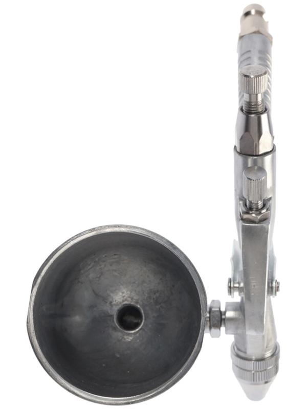 Краскораспылитель пневматический ТУНДРА, до 4 бар, сопло 0.8 мм, верхний бачок 0.1 л