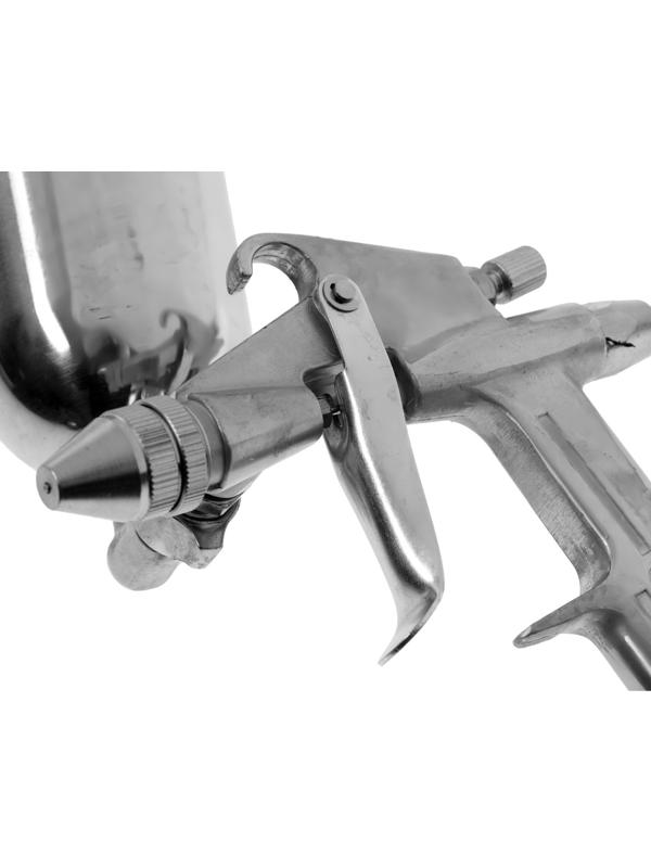 Краскораспылитель пневматический ТУНДРА, до 4 бар, сопло 0.8 мм, верхний бачок 0.1 л