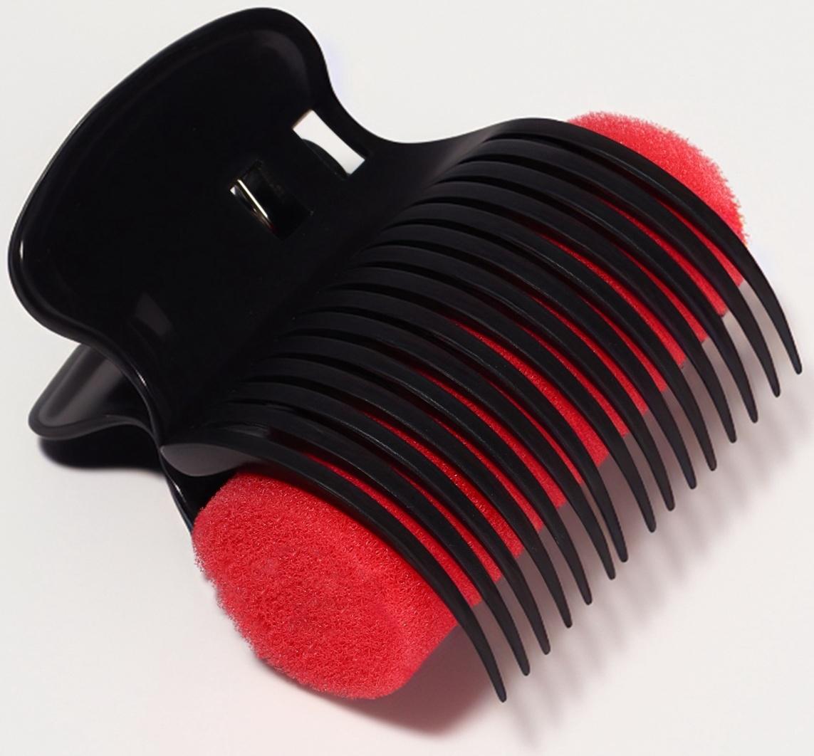 Зажимы для бигуди, набор - 6 шт, цвет чёрный