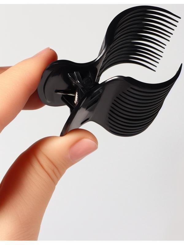 Зажимы для бигуди, набор - 6 шт, цвет чёрный