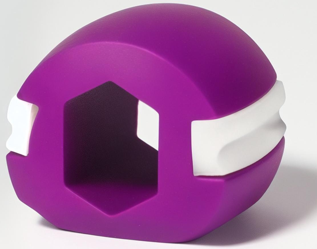 Массажёр - эспандер для скул и челюсти, 3,6 × 3 × 3 см, фиолетовый