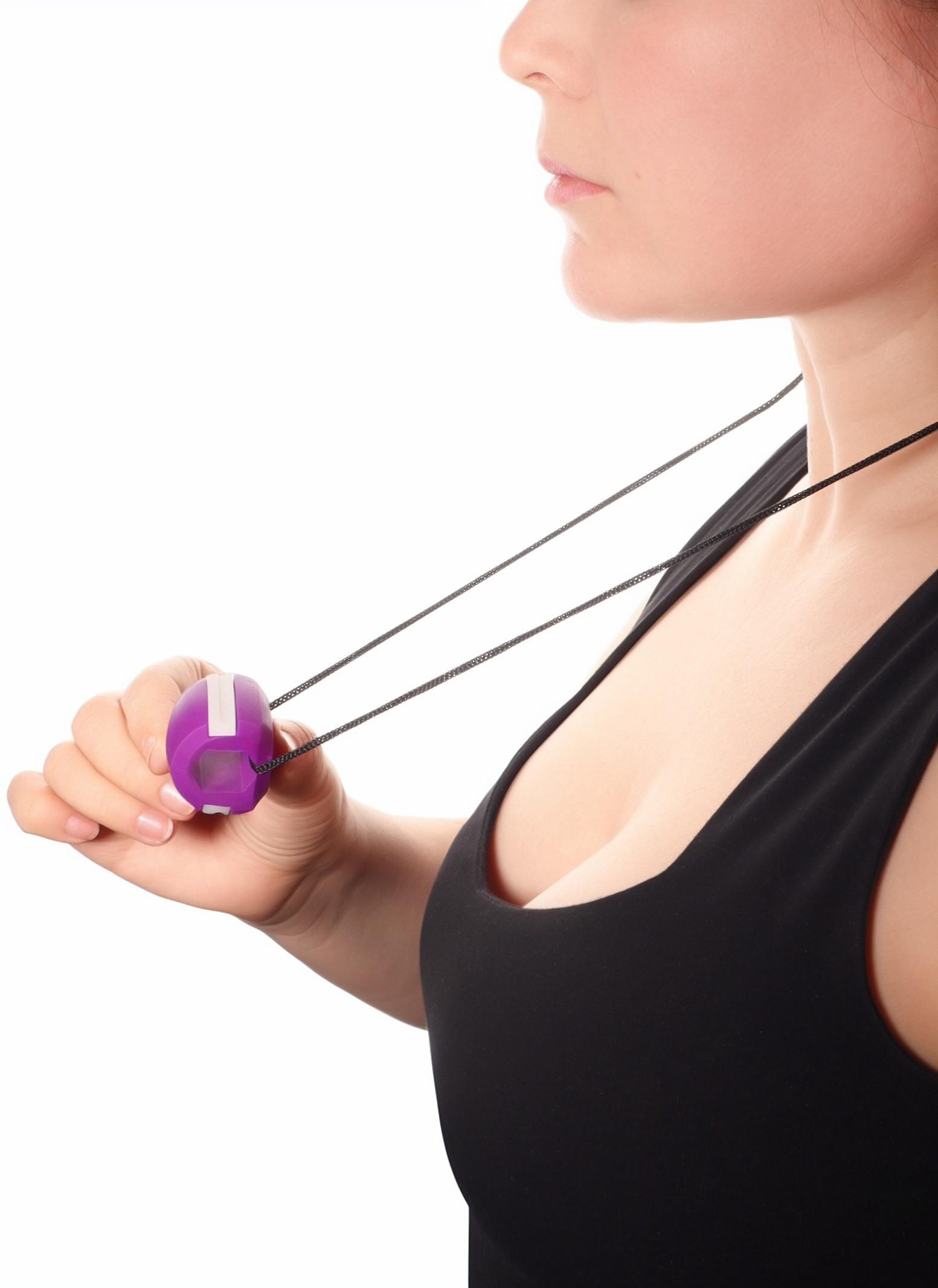 Массажёр - эспандер для скул и челюсти, 3,6 × 3 × 3 см, фиолетовый