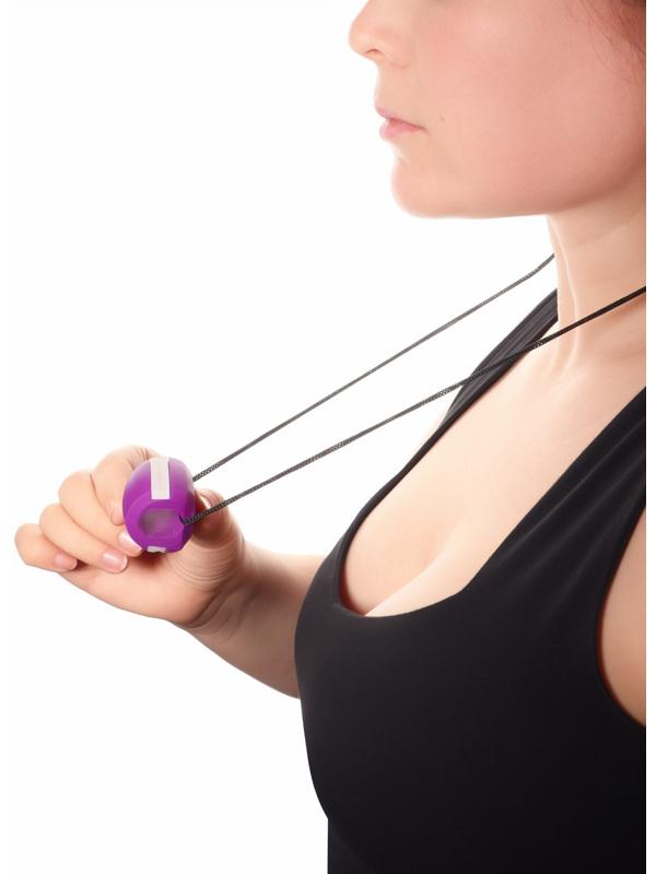 Массажёр - эспандер для скул и челюсти, 3,6 × 3 × 3 см, фиолетовый