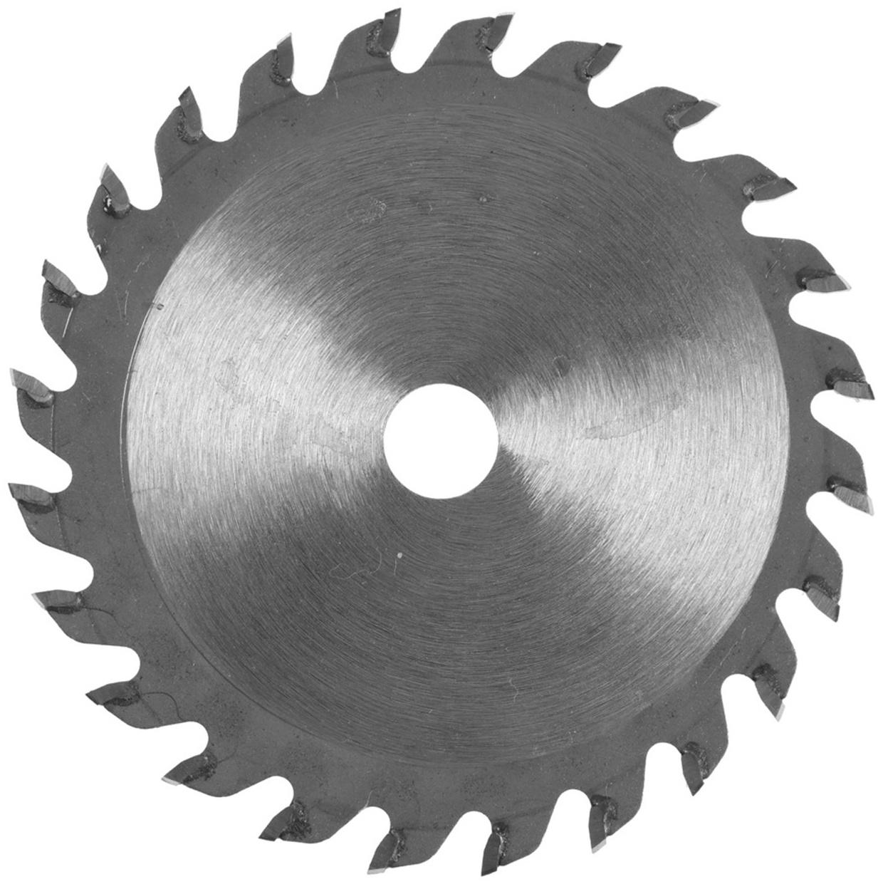 Диск пильный по дереву ТУНДРА, стандартный рез, 75×10 мм, 24 зуба