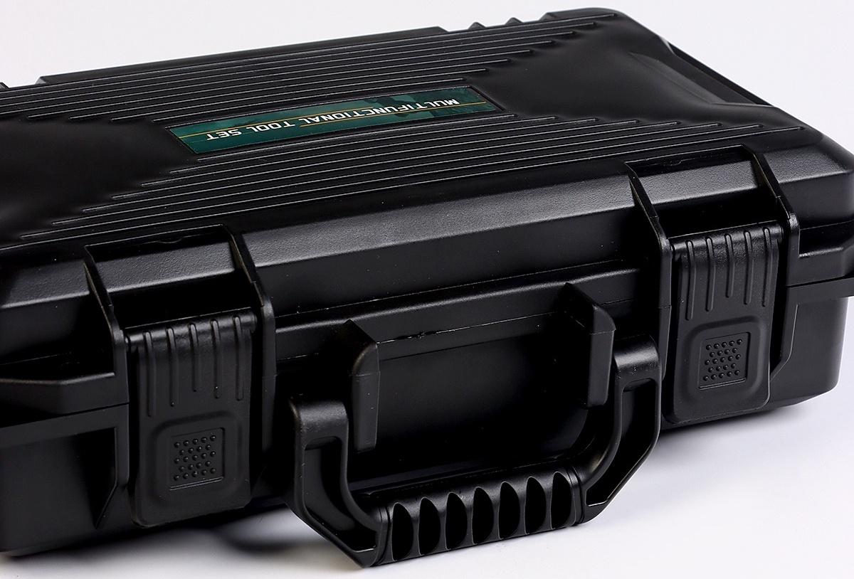 Лопата тактическая многофункциональная, с топором, в кейсе