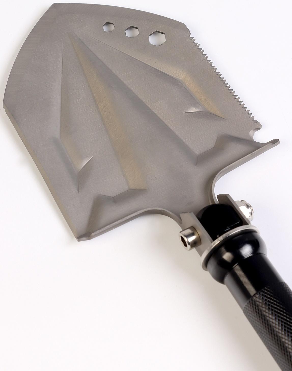 Лопата тактическая многофункциональная, с топором, в кейсе